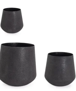 Bizzotto Vasi E Coprivasi>SET3 P.VASO KENAR TO NERO