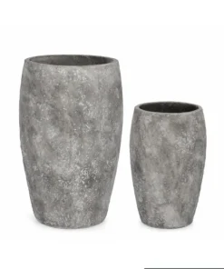 Bizzotto Vasi E Coprivasi>SET2 P.VASO MEILI ALTO GRIGIO
