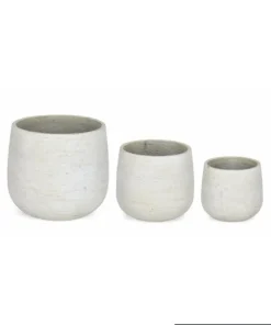 Bizzotto Vasi E Coprivasi>SET3 P.VASO MEILI BOMBATO BEIGE