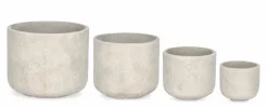 Bizzotto Vasi E Coprivasi>SET4 P.VASO MEILI TONDO BEIGE