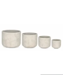 Bizzotto Vasi E Coprivasi>SET4 P.VASO MEILI TONDO BEIGE