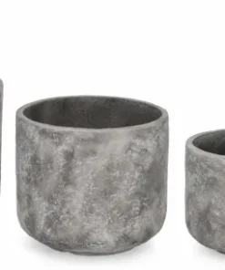 Bizzotto Vasi E Coprivasi>SET4 P.VASO MEILI TONDO GRIGIO