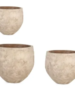 Bizzotto Vasi E Coprivasi>SET3 P.VASO MINH ALTO TERRACOTTA BRUNITA
