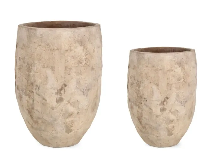 Bizzotto Vasi E Coprivasi>SET2 P.VASO MINH ALTO TERRACOTTA BRUNITA