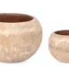 Bizzotto Vasi E Coprivasi>SET2 P.VASO MINH BOMB TERRACOTTA MARRONE