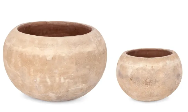 Bizzotto Vasi E Coprivasi>SET2 P.VASO MINH BOMB TERRACOTTA MARRONE