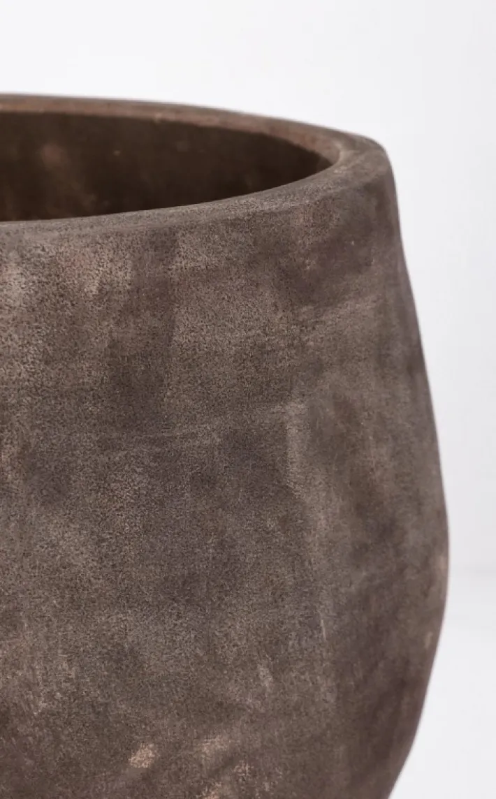 Bizzotto Vasi E Coprivasi>SET3 P.VASO MINH BOMB TERRACOTTA SCURA