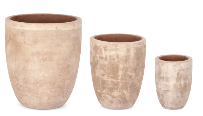 Bizzotto Vasi E Coprivasi>SET3 P.VASO MINH SVAS TERRACOTTA MARRONE