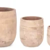 Bizzotto Vasi E Coprivasi>SET3 P.VASO MINH TO ALTO TERRACOTTA MARR