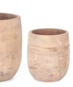 Bizzotto Vasi E Coprivasi>SET3 P.VASO MINH TO ALTO TERRACOTTA MARR