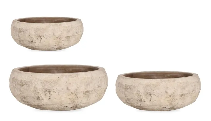 Bizzotto Vasi E Coprivasi>SET3 P.VASO MINH TOND TERRACOTTA BRUNITA