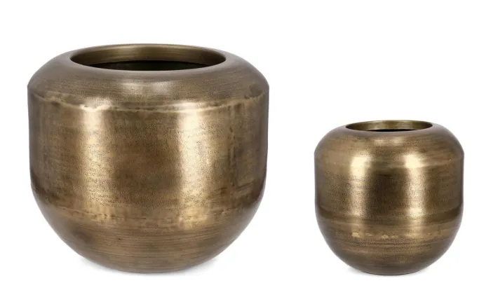 Bizzotto Vasi E Coprivasi>SET2 P.VASO NADU DORATO