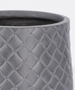 Bizzotto Vasi E Coprivasi>SET2 P.VASO RHOMBUS BOMB BASSO ANTRACITE