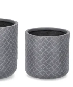 Bizzotto Vasi E Coprivasi>SET3 P.VASO RHOMBUS CIL ANTRACITE