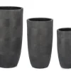 Bizzotto Vasi E Coprivasi>SET3 P.VASO RIGO TO ANTRACITE ALTO
