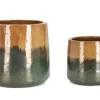 Bizzotto Vasi E Coprivasi>SET2 P.VASO THRAN ALTO MELANGE OCRA