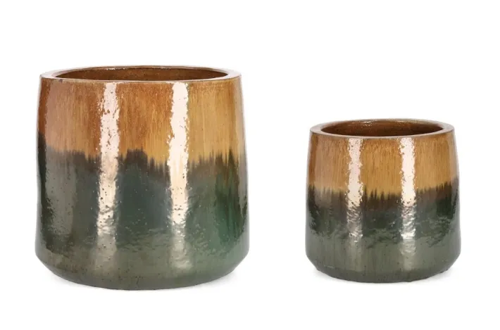 Bizzotto Vasi E Coprivasi>SET2 P.VASO THRAN ALTO MELANGE OCRA