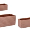 Bizzotto Vasi E Coprivasi>SET3 P.VASO TRESSAGE RETT TERRACOTTA