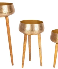 Bizzotto Coprivasi>SET3 P.VASO VARANASI TREPPIEDE TO ORO