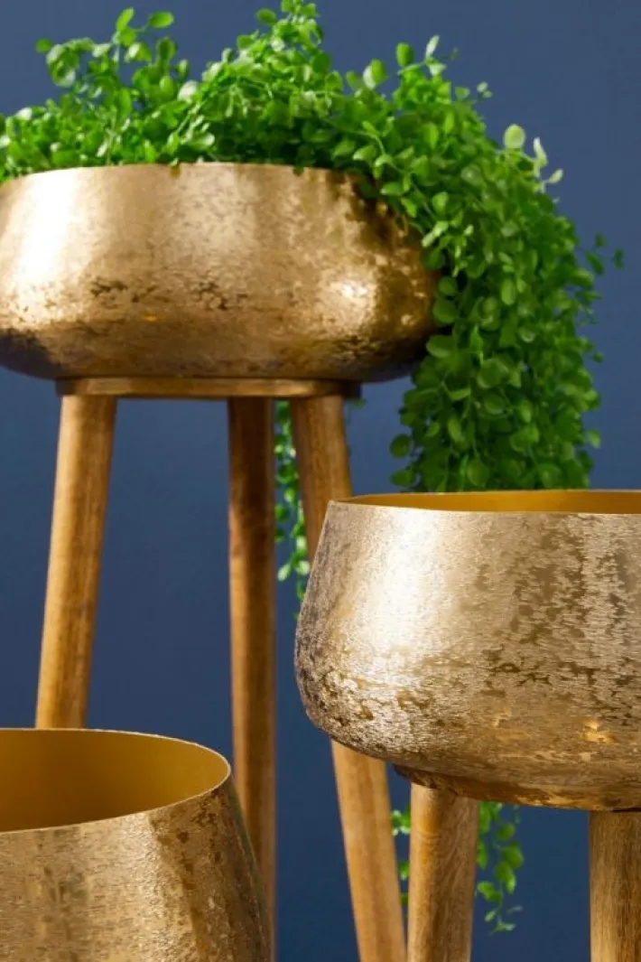 Bizzotto Coprivasi>SET3 P.VASO VARANASI TREPPIEDE TO ORO