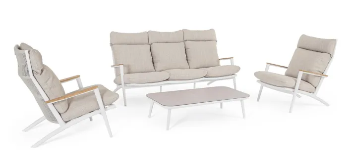 Bizzotto Salotti Completi>SET4 SALOTTO C-C IBISCO BIANCO WG20