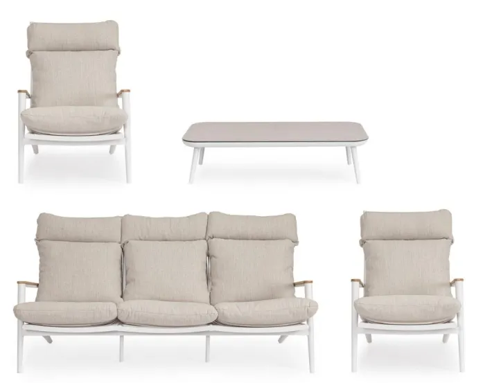 Bizzotto Salotti Completi>SET4 SALOTTO C-C IBISCO BIANCO WG20