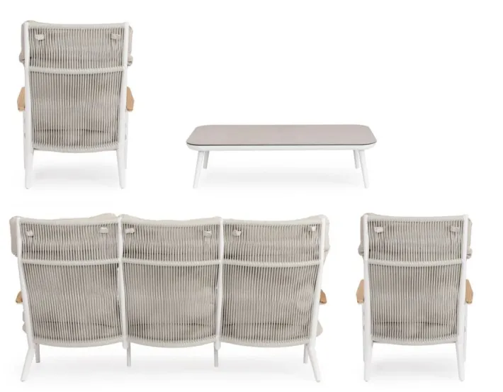 Bizzotto Salotti Completi>SET4 SALOTTO C-C IBISCO BIANCO WG20