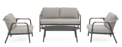 Bizzotto Salotti Completi>SET4 SALOTTO C-C MIRAVET ANTRACITE/KHAKI