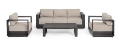 Bizzotto Salotti Completi>SET4 SALOTTO C-C MOSES ANTRACITE YK13