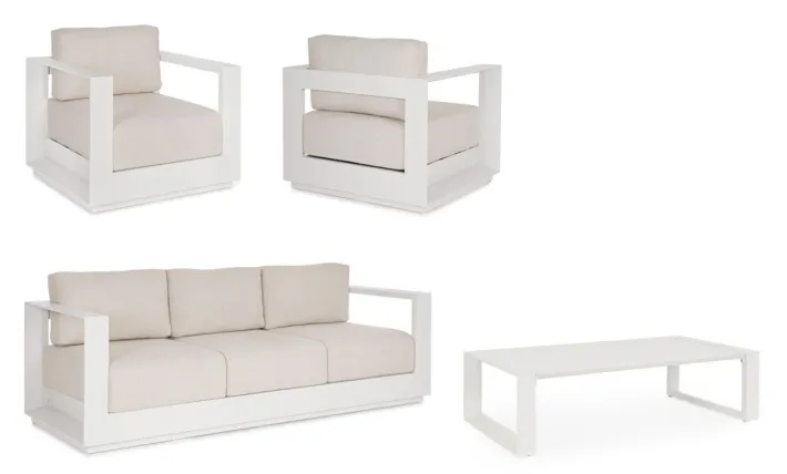 Bizzotto Salotti Completi>SET4 SALOTTO C-C MOSES VAPOR YK15