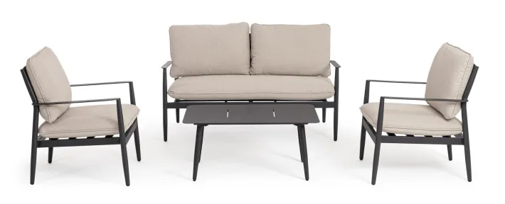 Bizzotto Salotti Completi>SET4 SALOTTO C-C NEBULA ANTRACITE YK13