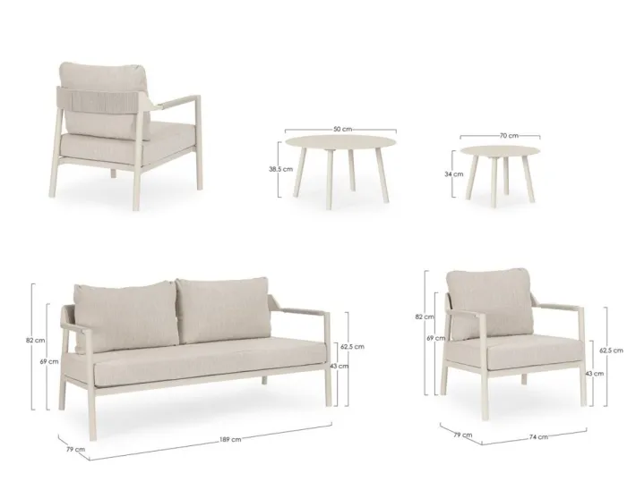 Bizzotto Salotti Completi>SET5 SALOTTO C-C ROPERY MORNY WG25