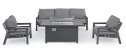 Bizzotto Salotti Completi>SET4 SALOTTO IN ALLUMINIO ANTRACITE PG61 - HENDRIX