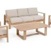 Bizzotto Salotti Completi>SET4 SALOTTO IN ALLUMINIO NATURALE- BALTIC