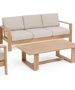 Bizzotto Salotti Completi>SET4 SALOTTO IN ALLUMINIO NATURALE- BALTIC