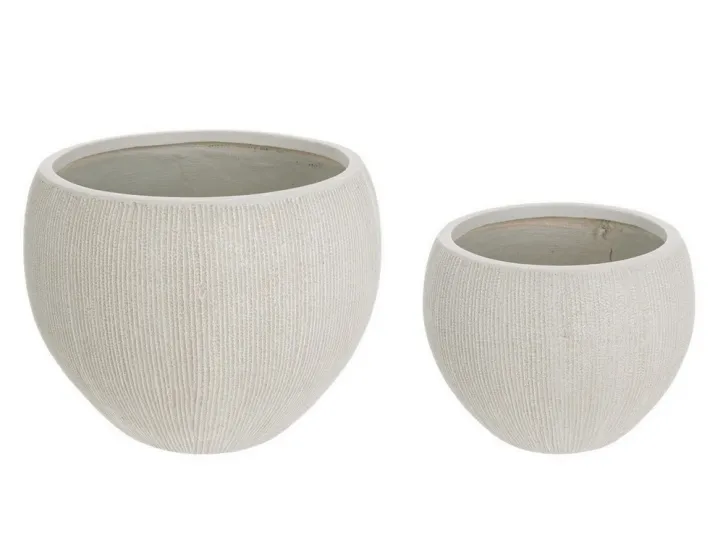 Bizzotto Vasi E Coprivasi>SET2 VASO BRUSH SFERA BEIGE