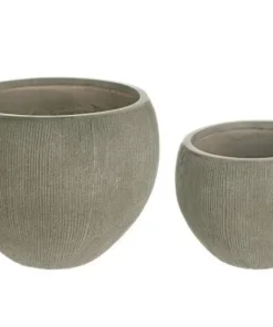 Bizzotto Vasi E Coprivasi>SET2 VASO BRUSH SFERA SALVIA