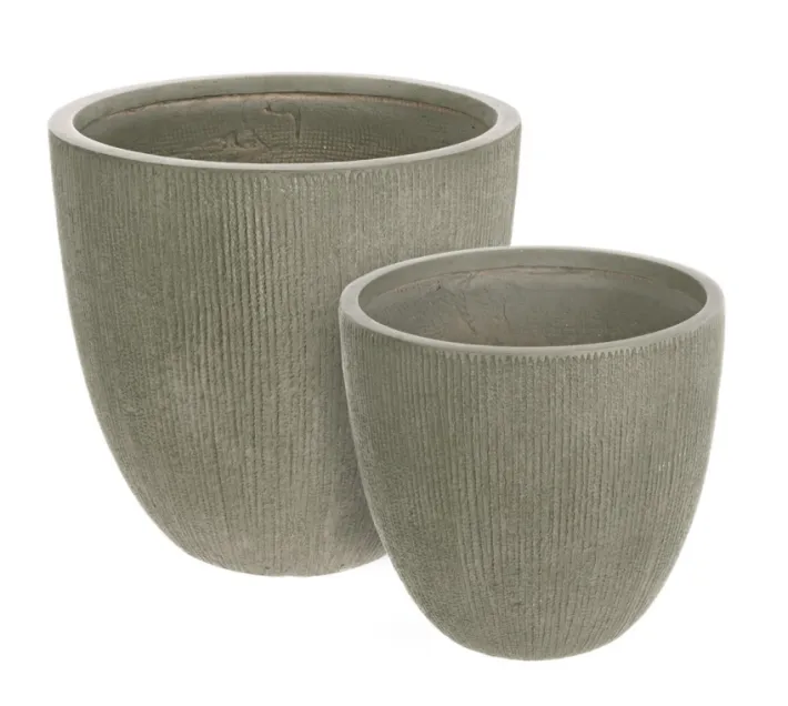 Bizzotto Vasi E Coprivasi>SET2 VASO BRUSH TO BASSO SALVIA