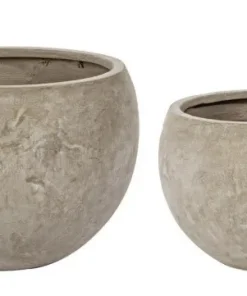 Bizzotto Vasi E Coprivasi>SET2 VASO CEMENT SFERA SABBIA