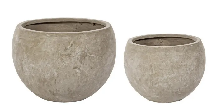 Bizzotto Vasi E Coprivasi>SET2 VASO CEMENT SFERA SABBIA