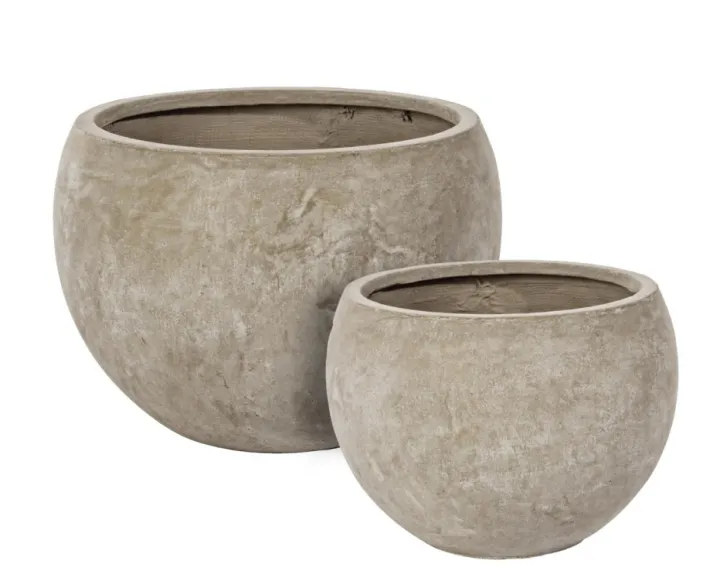 Bizzotto Vasi E Coprivasi>SET2 VASO CEMENT SFERA SABBIA