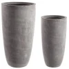 Bizzotto Vasi E Coprivasi>SET2 VASO CEMENT TO ALTO GRIGIO