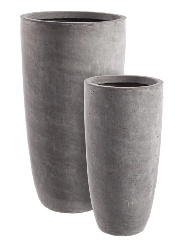 Bizzotto Vasi E Coprivasi>SET2 VASO CEMENT TO ALTO GRIGIO
