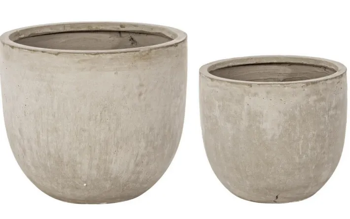 Bizzotto Vasi E Coprivasi>SET2 VASO CEMENT TO BASSO SABBIA