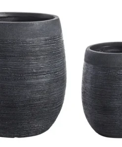 Bizzotto Vasi E Coprivasi>SET2 VASO GRAFFITI BOMB NERO