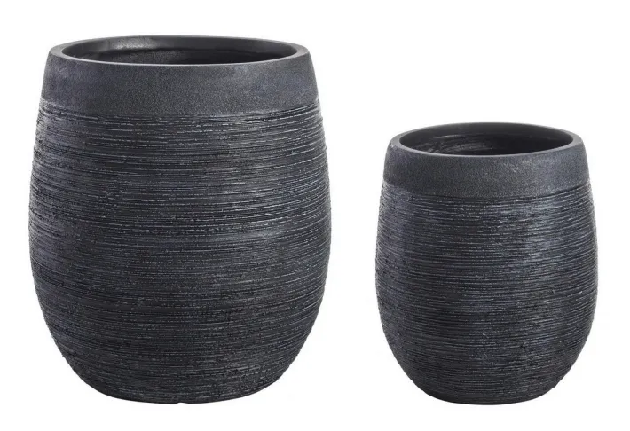 Bizzotto Vasi E Coprivasi>SET2 VASO GRAFFITI BOMB NERO