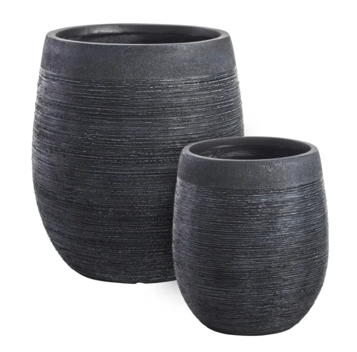 Bizzotto Vasi E Coprivasi>SET2 VASO GRAFFITI BOMB NERO