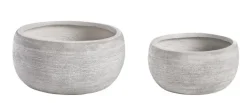 Bizzotto Vasi E Coprivasi>SET2 VASO GRAFFITI CIOTOLA BIANCO