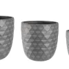 Bizzotto Vasi E Coprivasi>SET3 VASO PYRAMID BOMB ANTRACITE