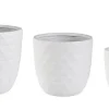 Bizzotto Vasi E Coprivasi>SET3 VASO PYRAMID BOMB BIANCO